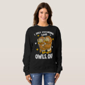 Ich friere nur Liebe Owls Kinder Mädchen Frauen Ew Sweatshirt (Vorne ganz)