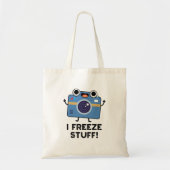 Ich friere Stuff Funny Camera Puff Tragetasche (Vorne)