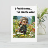 Ich fühle das Bedürfnis.. das Bedürfnis zu jagen. Einladung (Stehend Vorderseite)