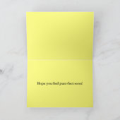 Ich fühle deinen Schmerz - fühle mich schnell rein Karte (Innenseite)