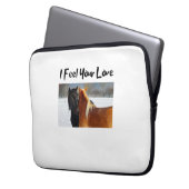 Ich fühle Ihre Liebe Laptopschutzhülle (Vorderseite Links)