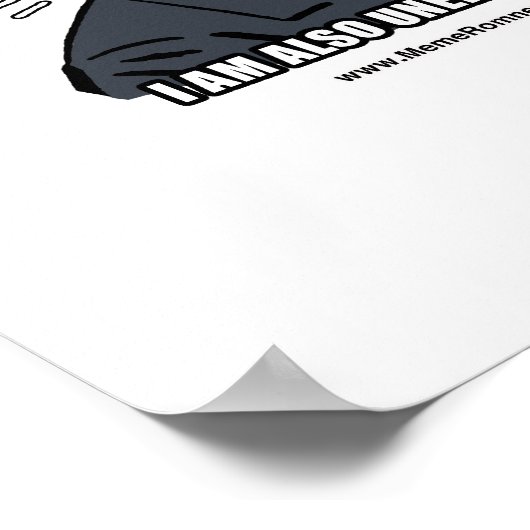 ICH FÜHLE IHREN SCHMERZ, ICH BIN AUCH ARBEITSLOS POSTER (Ecke)