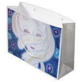Ich fühle mein Universum Große Geschenktüte (Rückseite Schrägansicht)