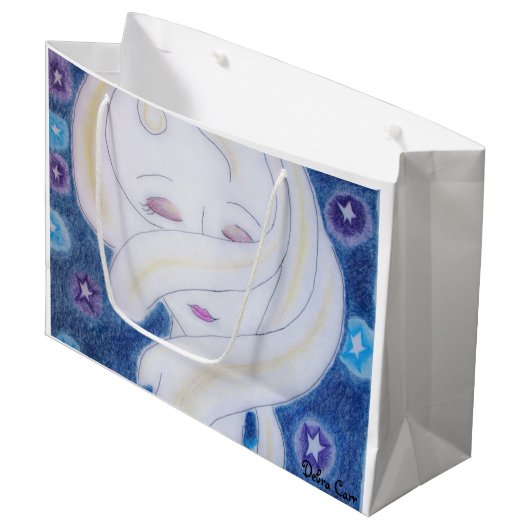 Ich fühle mein Universum Große Geschenktüte (Vorderseite Schrägansicht)