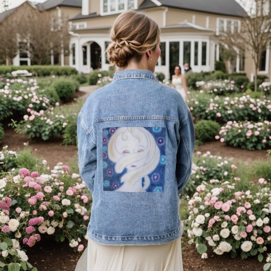 Ich fühle mein Universum Jeansjacke (Hochzeit Rückseite)