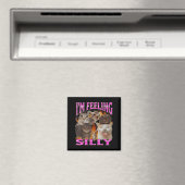 Ich fühle mich albern Lustige Katzen-Meme-Bootleg- Magnet (In Situ (Geschirrspüler))