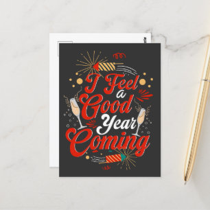 Ich fühle mich ein gutes Jahr Postkarte