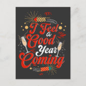 Ich fühle mich ein gutes Jahr Postkarte (Vorderseite)