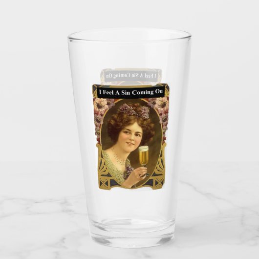 Ich fühle mich ein Sin, der kommt Glas (Vorderseite)