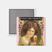 Ich fühle mich ein Sin, der kommt Magnet (Vorderseite/Rückseite)