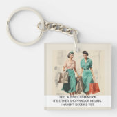 Ich fühle mich ein Spree kommend lustiges Retro-50 Schlüsselanhänger (Vorderseite)