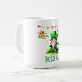 Ich fühle mich glücklich heute - St. Patrick's Day Kaffeetasse (Vorderseite Links)