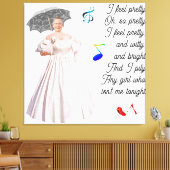 Ich fühle mich Hübsch geätzt Canvas Print Leinwanddruck (Insitu (Wohnzimmer))