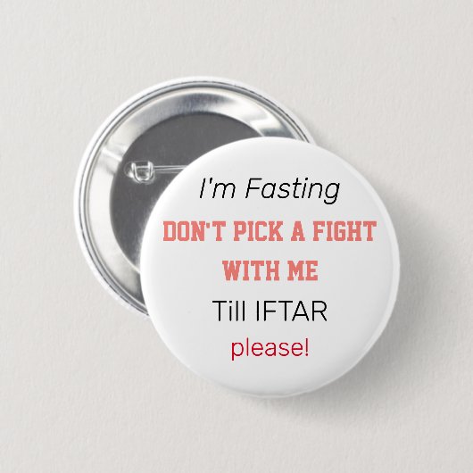 Ich fühle mich in Ramadan Button (Vorne & Hinten)