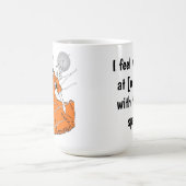 Ich fühle mich jugendlich in [meinem Alter] Anpass Kaffeetasse (Mittel)