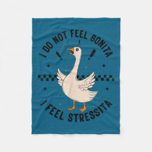 Ich fühle mich nicht bonita, ich fühle mich stress fleecedecke