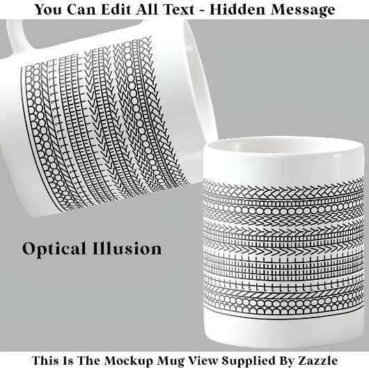 Ich fühle mich nicht sehr fleißig versteckte Nachr Kaffeetasse