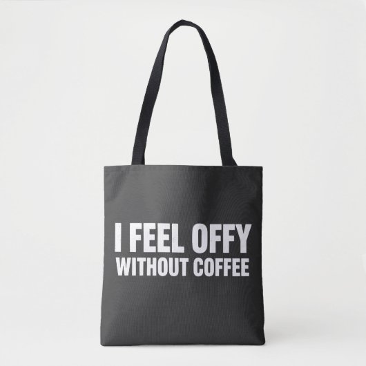 Ich fühle mich ohne Kaffee komisch - Ästhetischer Tasche (Vorderseite)