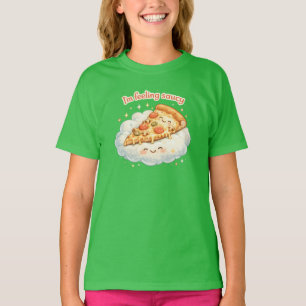 Ich fühle mich saucy Süße Pizza Cartoon Lustige T-Shirt