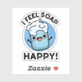 Ich fühle mich Seife glücklich Funny Happy Soap Pu Aufkleber (Blatt)