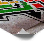 "Ich fühle mich sicher" Motivation Affirmation Poster (Ecke)