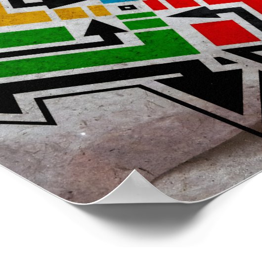 "Ich fühle mich sicher" Motivation Affirmation Poster (Ecke)