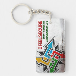 "Ich fühle mich sicher" Motivation Affirmation Schlüsselanhänger