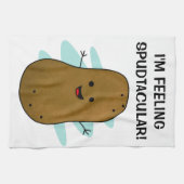 Ich fühle mich spudtakulär Kartoffel Geschirrtuch (Horizontal)
