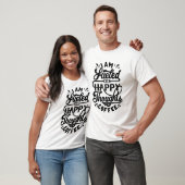 Ich fühle mich von fröhlichen Gedanken und Kaffee  T-Shirt (Unisex)