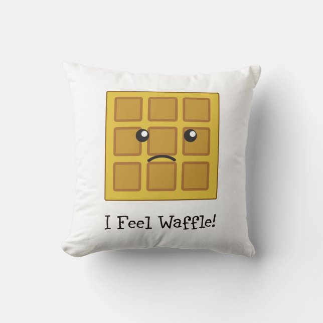 Ich fühle mich Waffel! Kissen (Vorderseite)