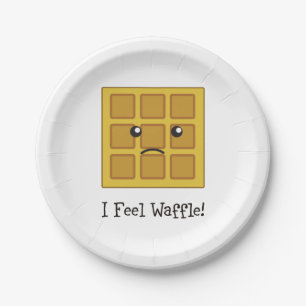 Ich fühle mich Waffel! Pappteller