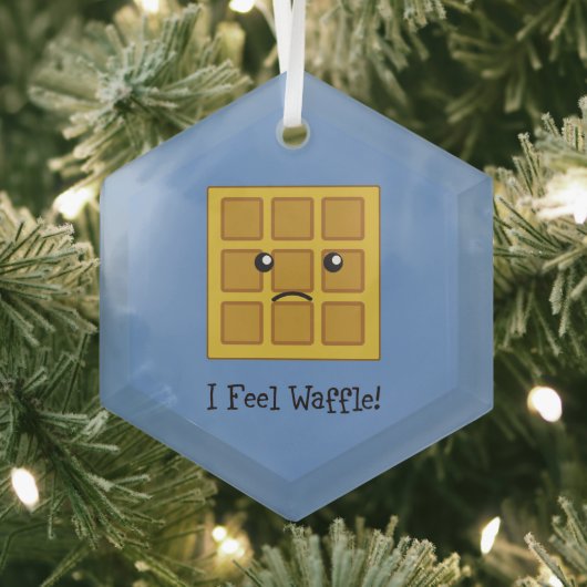 Ich fühle mich Waffle Ornament Aus Glas (Insitu)