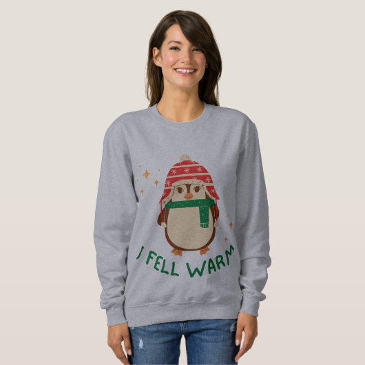 Ich fühle mich warm Pingouin Schweiß-Shirt Sweatshirt (Vorne ganz)