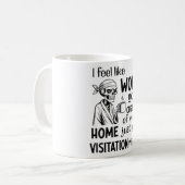Ich fühle mich wie Arbeit Got Custody Anel Custody Kaffeetasse (Vorderseite Links)