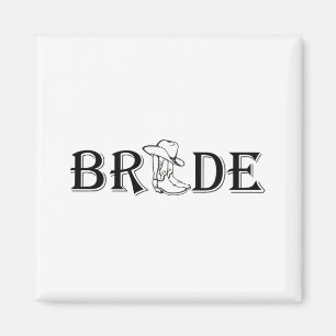 Ich fühle mich wie ein Bride Cowgirl Boot Western  Magnet
