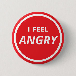 Ich fühle mich wütend Mutism Red Emotion Button