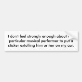 Ich fühle stark mich genug nicht über irgendein autoaufkleber (Vorne)