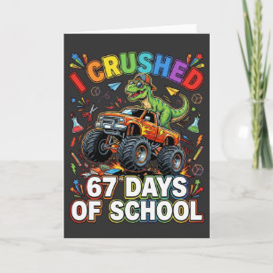 Ich fuhr 67 Tage Schul-Monster-Truck platt Karte