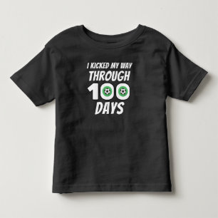 Ich fuhr durch 100 Tage Fußball-Liebhaber Kleinkind T-shirt