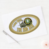 Ich fuhr mit der 2. ACR Ovaler Aufkleber (Umschlag)