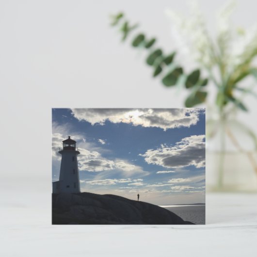 Ich führe dich Zuhause mit meinem Leuchtturm Postkarte (Stehend Vorderseite)