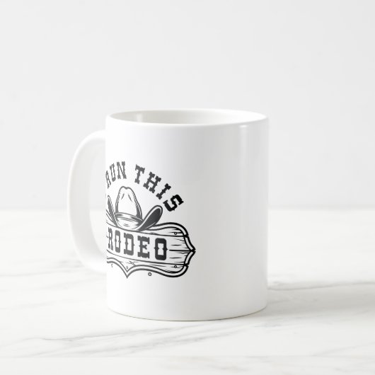 Ich führe dieses Rodeo Kaffeetasse (Vorderseite Links)
