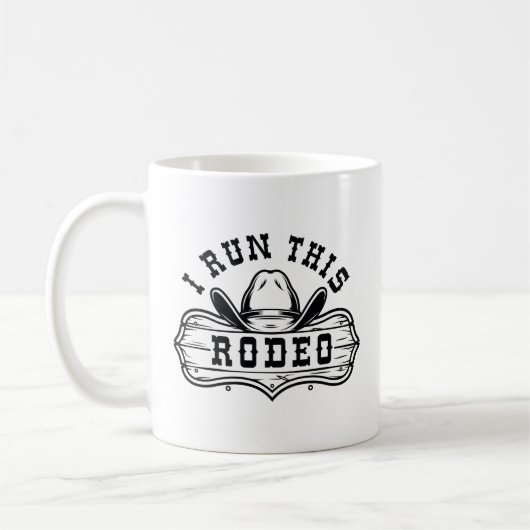 Ich führe dieses Rodeo Kaffeetasse (Links)