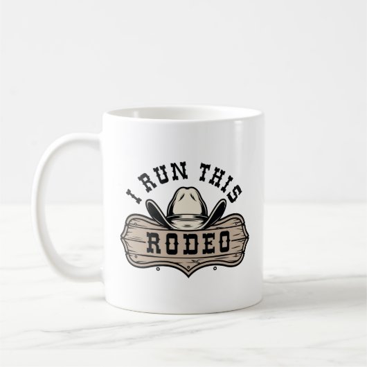 Ich führe dieses Rodeo Kaffeetasse (Links)
