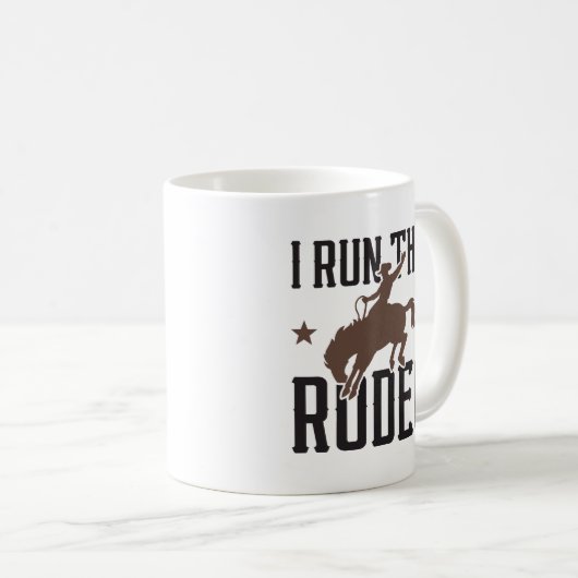 Ich führe dieses Rodeo Kaffeetasse (VorderseiteRechts)