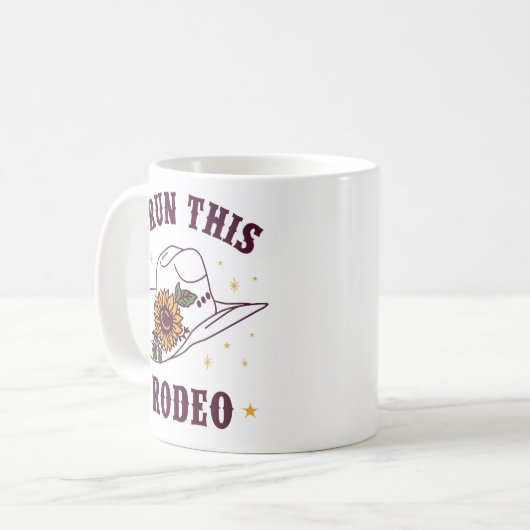 Ich führe dieses Rodeo Kaffeetasse (Vorderseite Links)