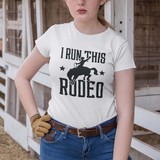 Ich führe dieses Rodeo T-Shirt
