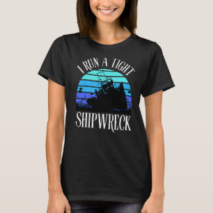 Ich führe ein knappes Versandwrack Parentquote Ret T-Shirt