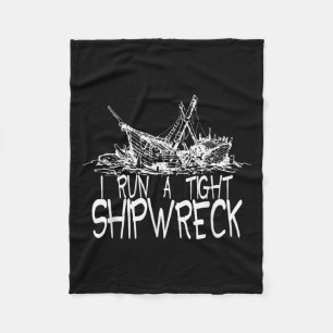 Ich führe ein leichtes Shipwreck Funny Idiom Graph Fleecedecke