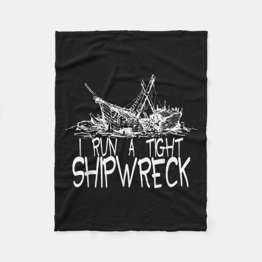 Ich führe ein leichtes Shipwreck Funny Idiom Graph Fleecedecke (Vorderseite)